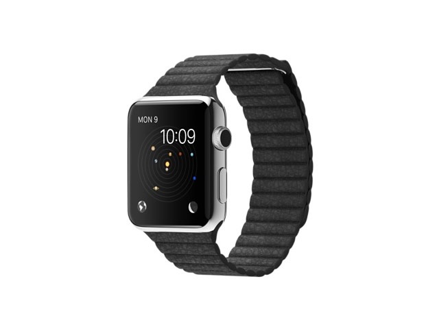 Ремешок для часов Synapse Leather Loop для Apple Watch (38 мм, черный, кожаный)