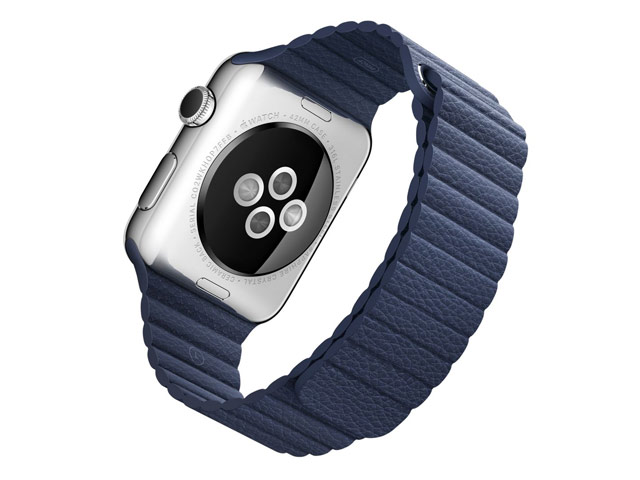 Ремешок для часов Synapse Leather Loop для Apple Watch (38 мм, синий, кожаный)