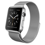 Ремешок для часов Synapse Milanese Loop для Apple Watch (42/44/45 мм, серебристый, стальной)