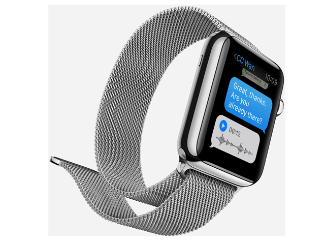 Ремешок для часов Synapse Milanese Loop для Apple Watch (38/40/41 мм, серебристый, стальной)