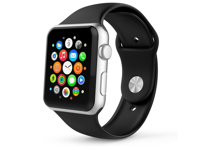 Ремешок для часов Synapse Sport Band для Apple Watch (38 мм, черный, силиконовый)