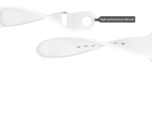 Ремешок для часов Synapse Sport Band для Apple Watch (38 мм, белый, силиконовый)