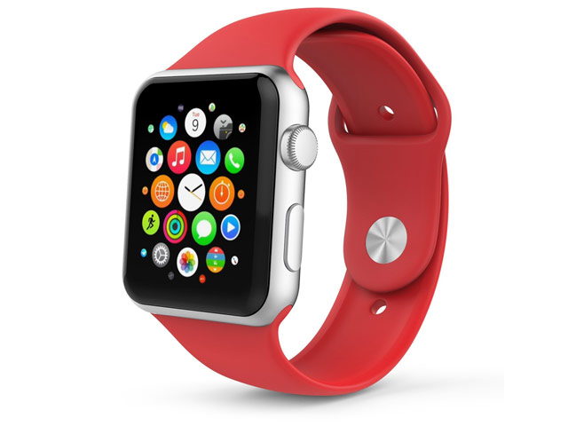 Ремешок для часов Synapse Sport Band для Apple Watch (38 мм, красный, силиконовый)