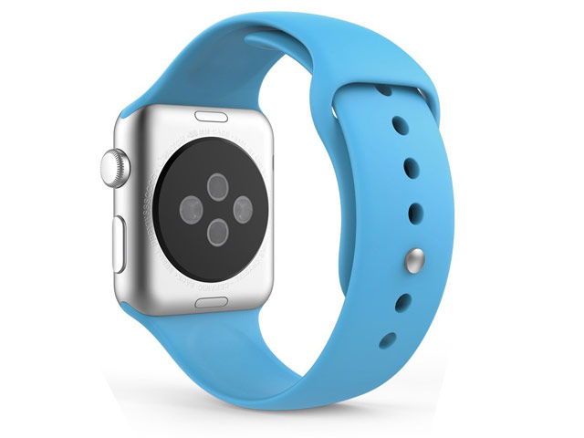 Ремешок для часов Synapse Sport Band для Apple Watch (38 мм, голубой, силиконовый)