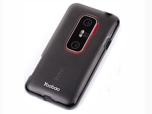 Чехол YooBao Protect case для HTC EVO 3D (гелевый/пластиковый, черный)