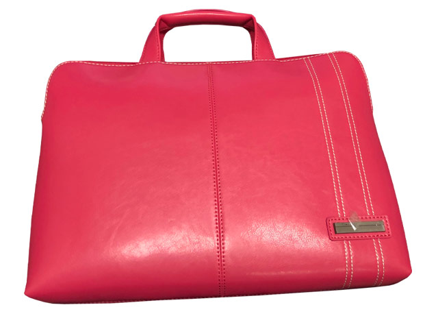 Сумка YJ-Tech Polish Leather Laptop Bag универсальная (розовая, 13-15