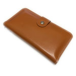 Кошелек Yotrix Leather Wallet (коричневый, кожаный, валютник, размер M)