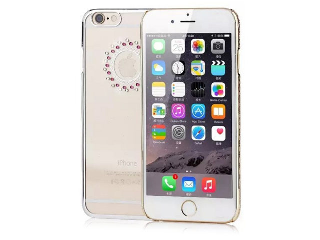 Чехол Yotrix HardCase Crystal для Apple iPhone 6S (Round Silver, пластиковый)