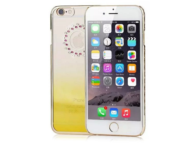 Чехол Yotrix HardCase Crystal для Apple iPhone 6S (Round Yellow, пластиковый)