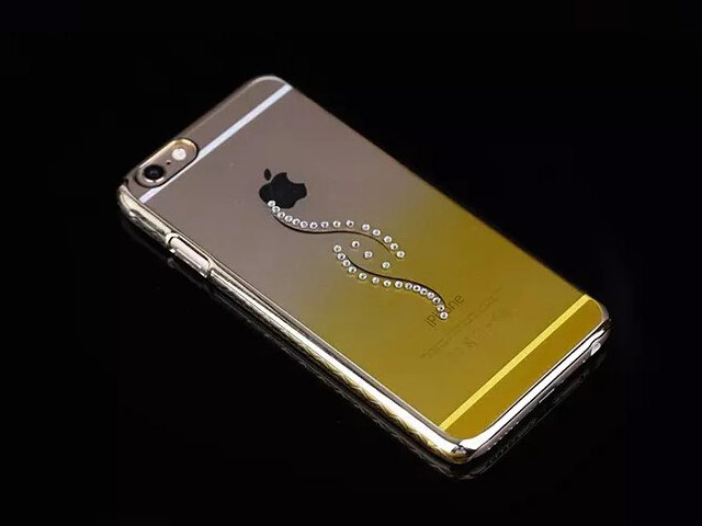 Чехол Yotrix HardCase Crystal для Apple iPhone 6S (Ornament Yellow, пластиковый)