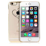 Чехол Yotrix HardCase Crystal для Apple iPhone 6S (Heart Golden, пластиковый)