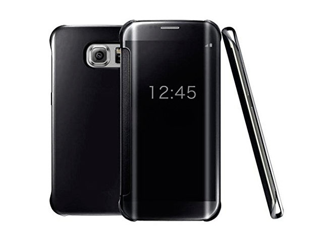 Чехол Yotrix FlipWallet case для Samsung Galaxy S6 edge SM-G925 (черный, пластиковый)
