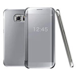 Чехол Yotrix FlipWallet case для Samsung Galaxy S6 edge SM-G925 (серебристый, пластиковый)