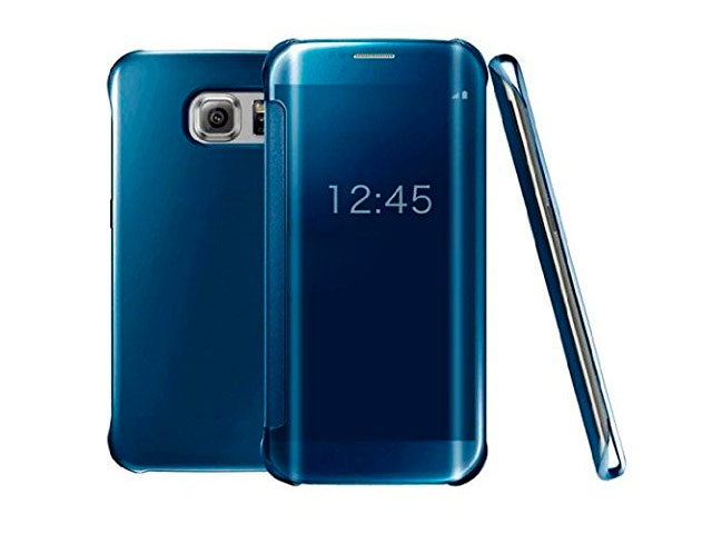 Чехол Yotrix FlipWallet case для Samsung Galaxy S6 edge SM-G925 (синий, пластиковый)