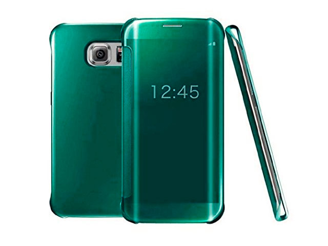 Чехол Yotrix FlipWallet case для Samsung Galaxy S6 edge SM-G925 (зеленый, пластиковый)