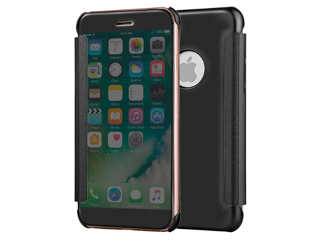 Чехол Yotrix FlipWallet case для Apple iPhone 6S plus (черный, пластиковый)