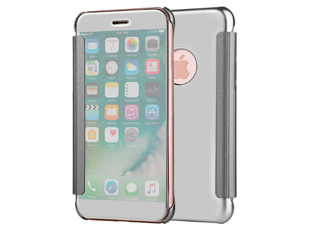 Чехол Yotrix FlipWallet case для Apple iPhone 6S (серебристый, пластиковый)