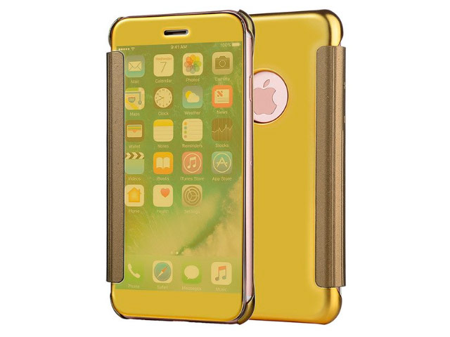 Чехол Yotrix FlipWallet case для Apple iPhone 6S (золотистый, пластиковый)