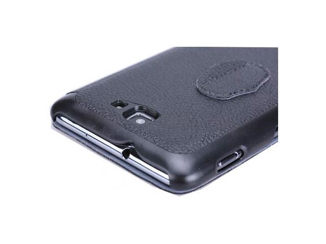 Чехол YooBao iSlim leather case для Samsung Galaxy Note i9220 (кожанный, черный)