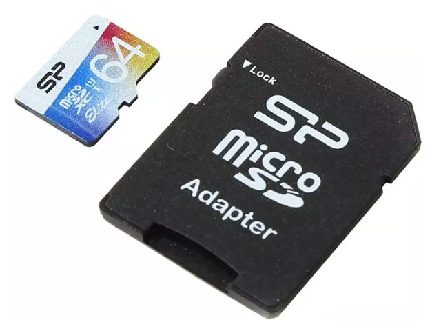 Флеш-карта Silicon Power microSDHC Elite (64Gb, microSD, Class 10, UHS-I, 85 MBs, SD-адаптер)