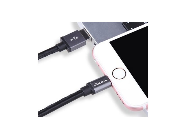 USB-кабель Nillkin Gentry Cable (черный, 1 м, Lightning, MFi)