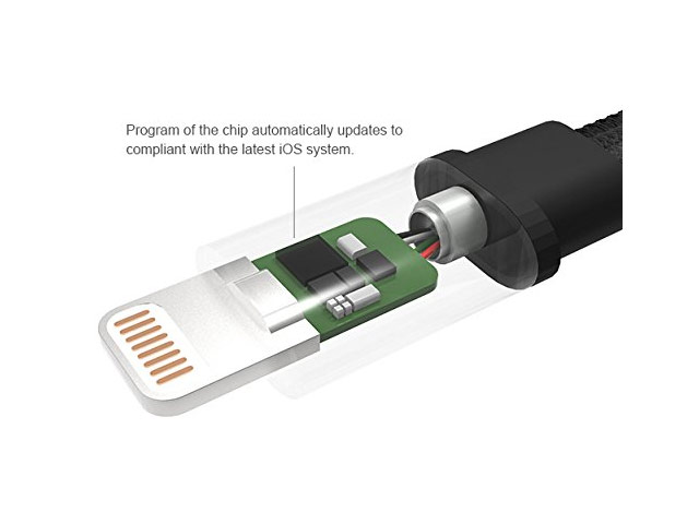 USB-кабель Nillkin Gentry Cable (черный, 1 м, Lightning, MFi)