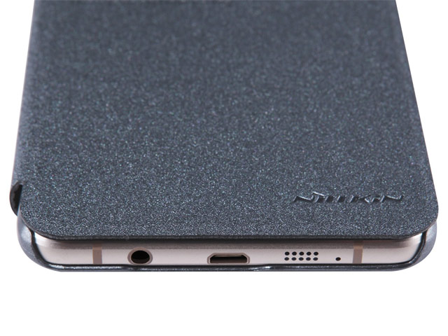 Чехол Nillkin Sparkle Leather Case для Samsung Galaxy A9 A9000 (темно-серый, винилискожа)