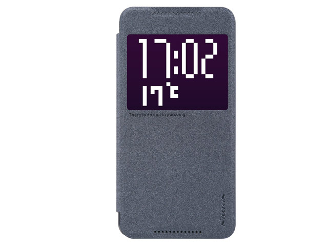 Чехол Nillkin Sparkle Leather Case для HTC One X9 (темно-серый, винилискожа)