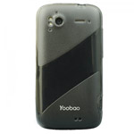 Чехол YooBao Protect case для HTC Sansantion Z710e (XE) (гелевый/пластиковый, черный)