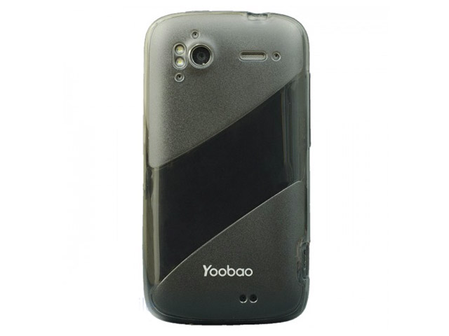 Чехол YooBao Protect case для HTC Sansantion Z710e (XE) (гелевый/пластиковый, черный)
