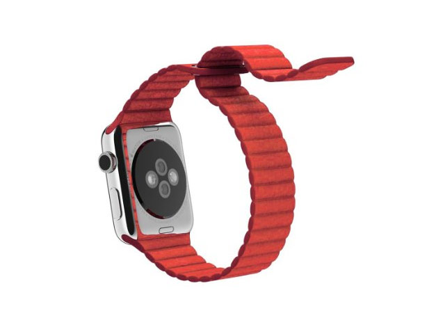 Ремешок для часов Synapse Leather Loop для Apple Watch (42 мм, красный, кожаный)