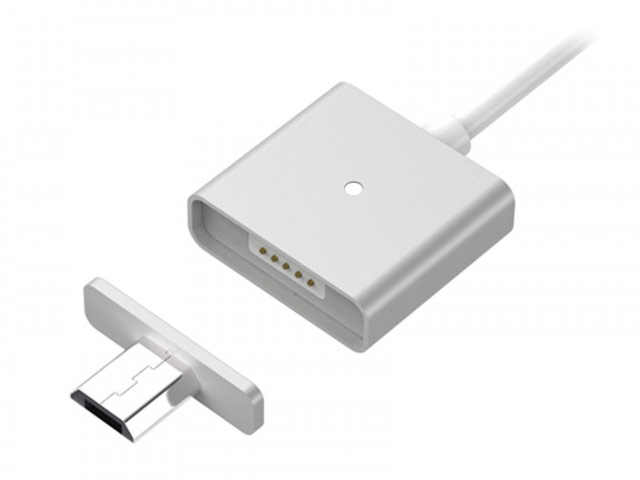 USB-кабель WSKEN Xcable Metal Magnetic Cable универсальный (microUSB, 1 метр, белый)