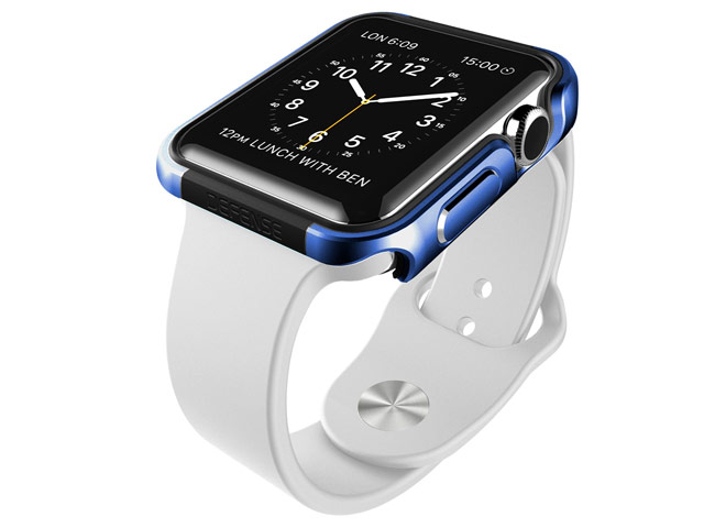 Чехол X-doria Defense Edge для Apple Watch 42 мм (синий, маталлический)
