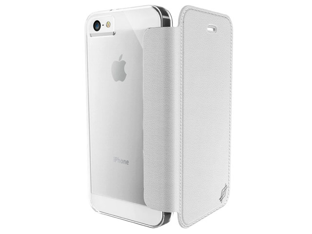 Чехол X-doria Engage Folio case для Apple iPhone SE (белый, кожаный)