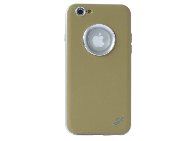Чехол X-doria Bump Leather для Apple iPhone 6S (золотистый, кожаный)