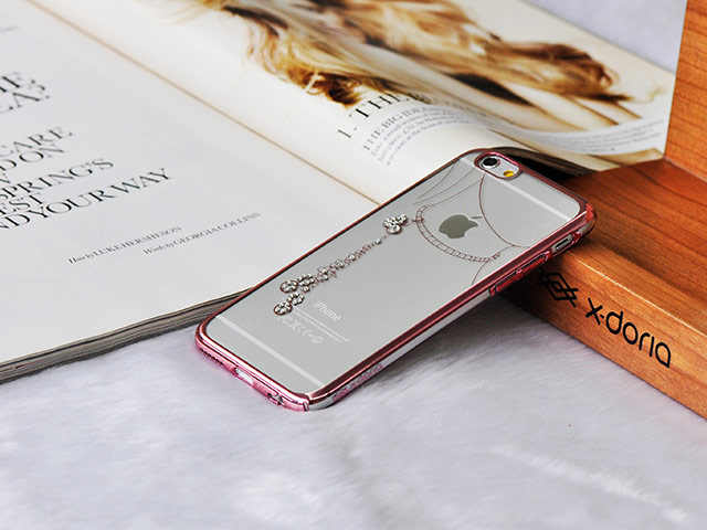 Чехол X-doria City Star для Apple iPhone 6S (Falling Necklace Pink, пластиковый)