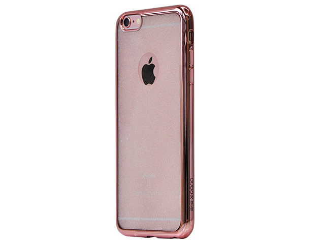 Чехол X-doria Glisten case для Apple iPhone 6S (розово-золотистый, гелевый)