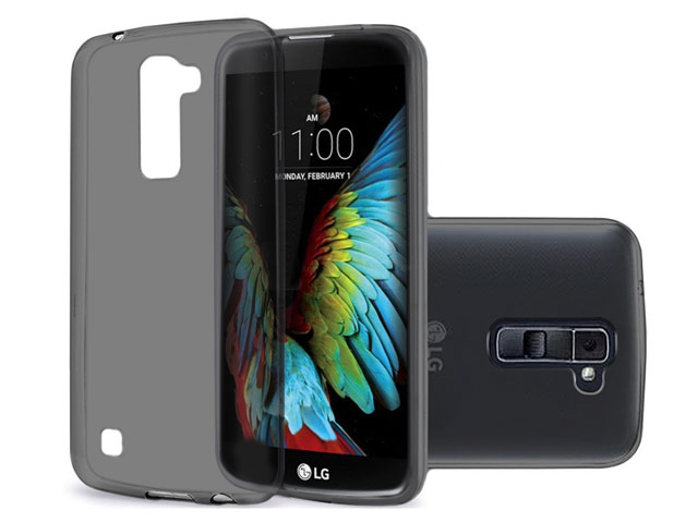 Чехол Yotrix UltrathinCase для LG K10 (серый, гелевый)