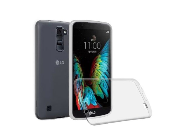 Чехол Yotrix UltrathinCase для LG K10 (серый, гелевый)