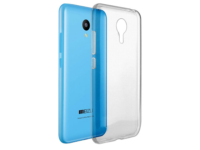 Чехол Yotrix UltrathinCase для Meizu M2 (серый, гелевый)