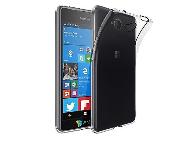 Чехол Yotrix UltrathinCase для Microsoft Lumia 650 (серый, гелевый)