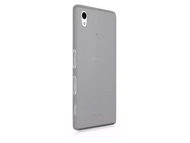 Чехол Yotrix UltrathinCase для Sony Xperia Z5 (серый, гелевый)