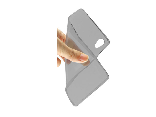 Чехол Yotrix UltrathinCase для Sony Xperia Z5 premium (серый, гелевый)