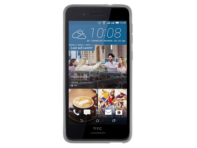 Чехол Yotrix UltrathinCase для HTC Desire 728 (серый, гелевый)