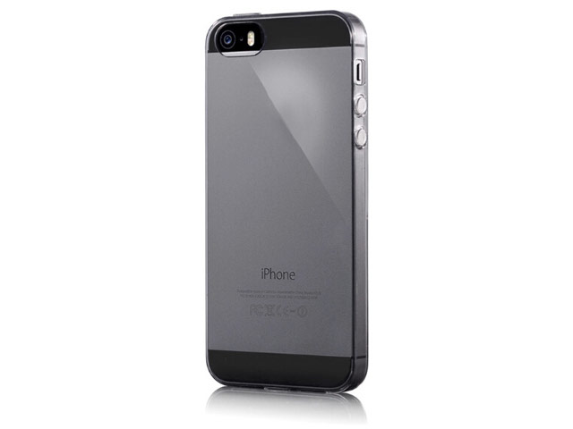 Чехол Yotrix UltrathinCase для Apple iPhone SE (серый, гелевый)