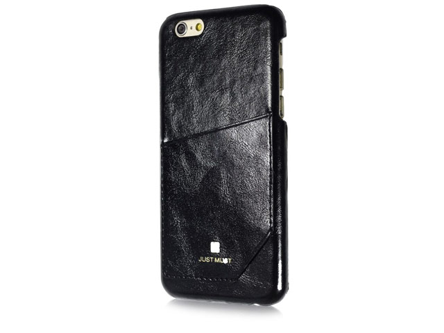 Чехол Just Must Chic Collection для Apple iPhone 6S (черный, кожаный)