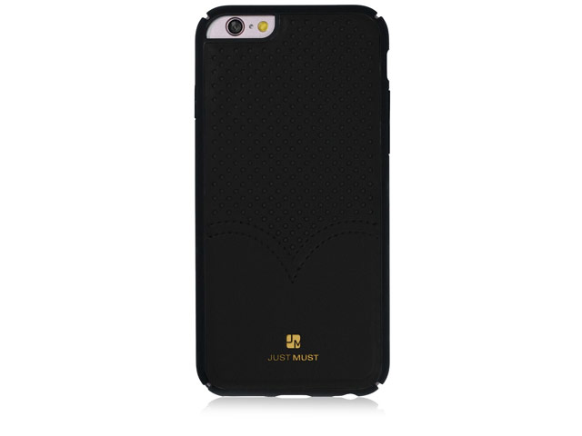 Чехол Just Must Carve II Collection для Apple iPhone 6/6S (черный, кожаный)