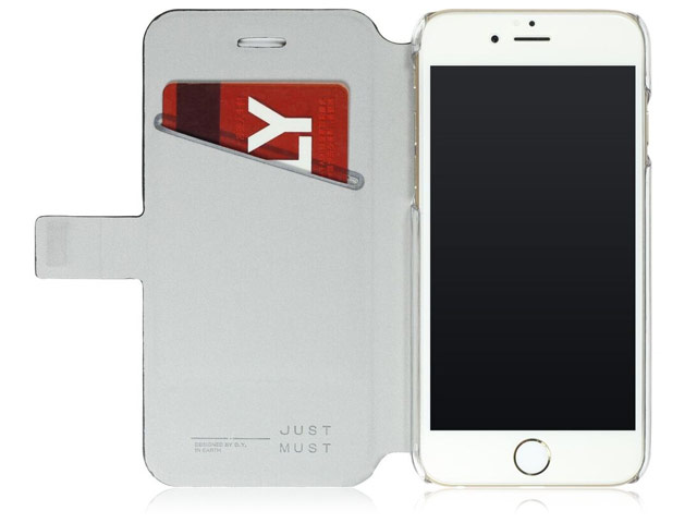 Чехол Just Must Slim Collection для Apple iPhone 6S (коричневый, кожаный)