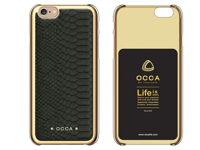 Чехол Occa Wild Collection для Apple iPhone 6S plus (черный, кожаный)