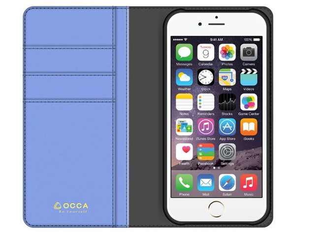Чехол Occa Tale Collection для Apple iPhone 6/6S (голубой, кожаный)